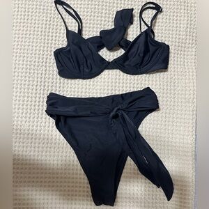 Abercrombie & Fitch Black Two-Piece Bikini Set